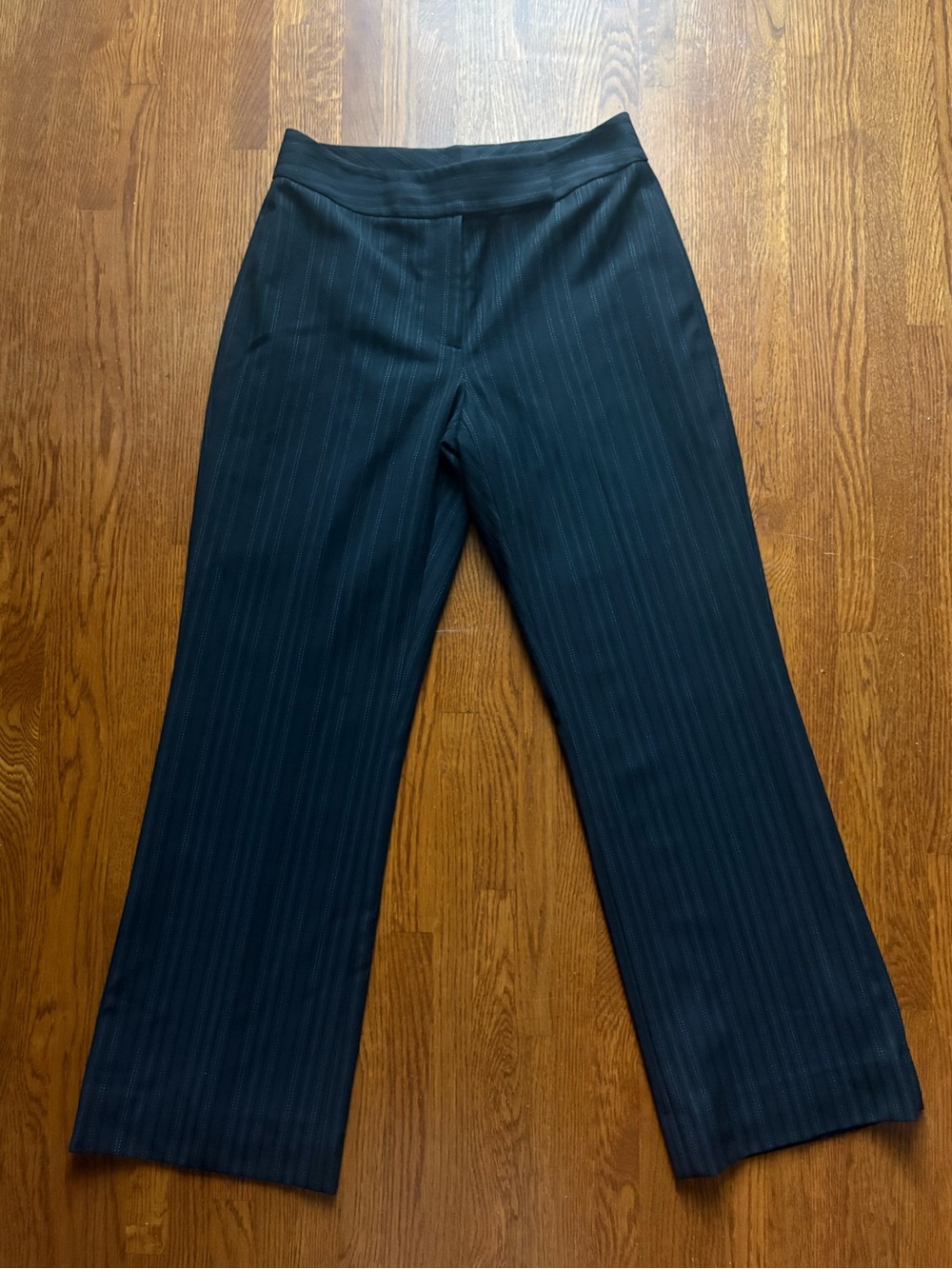 Tahari ASL Black Pinstripe Slacks